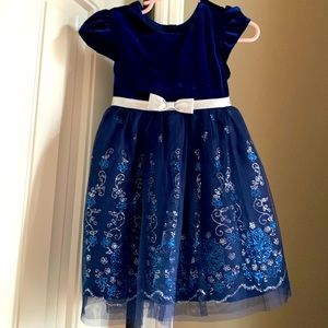 Blue Formal Toddler Dress